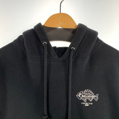 【中古品】【メンズ】 CHALLENGER チャレンジャー IND4000C PULLOVER PARKA FISHING CLUB パーカー 長袖 トップス 古着 142-260906-mh-04-fuzh サイズ：XL カラー：ブラック 万代Net店