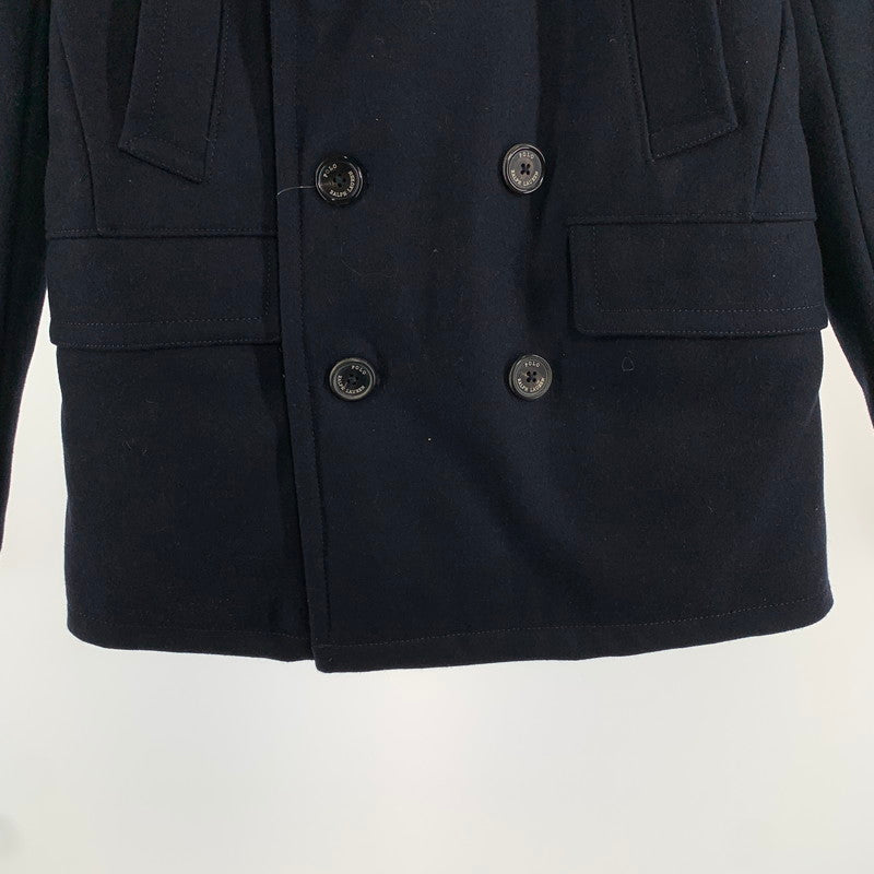 【中古品】【メンズ】 POLO RALPH LAUREN ポロ・ラルフローレン Pコート ピーコート コート アウター ジャケット 古着 147-260906-mh-01-fuzh サイズ：S/P カラー：ネイビー 万代Net店