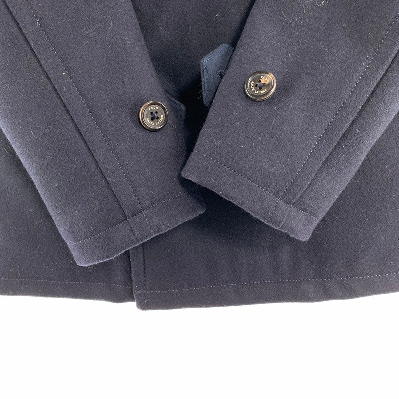 【中古品】【メンズ】 POLO RALPH LAUREN ポロ・ラルフローレン Pコート ピーコート コート アウター ジャケット 古着 147-260906-mh-01-fuzh サイズ：S/P カラー：ネイビー 万代Net店