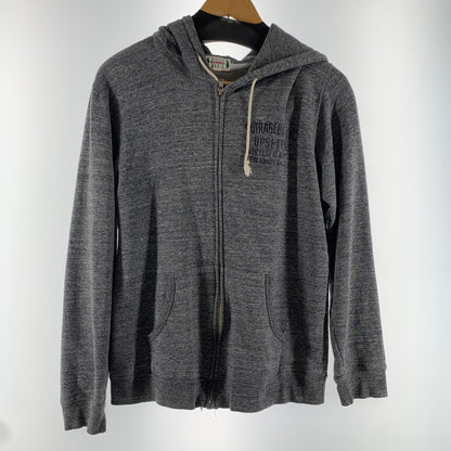 【中古品】【メンズ】 WACKO MARIA ワコマリア ジップパーカー フーディー 杢GRAY/SIZE:L/バックプリント(マリア) ※ほつれ・色落ち・使用感有 140-260916-io-08-fuzh カラー：杢グレー 万代Net店