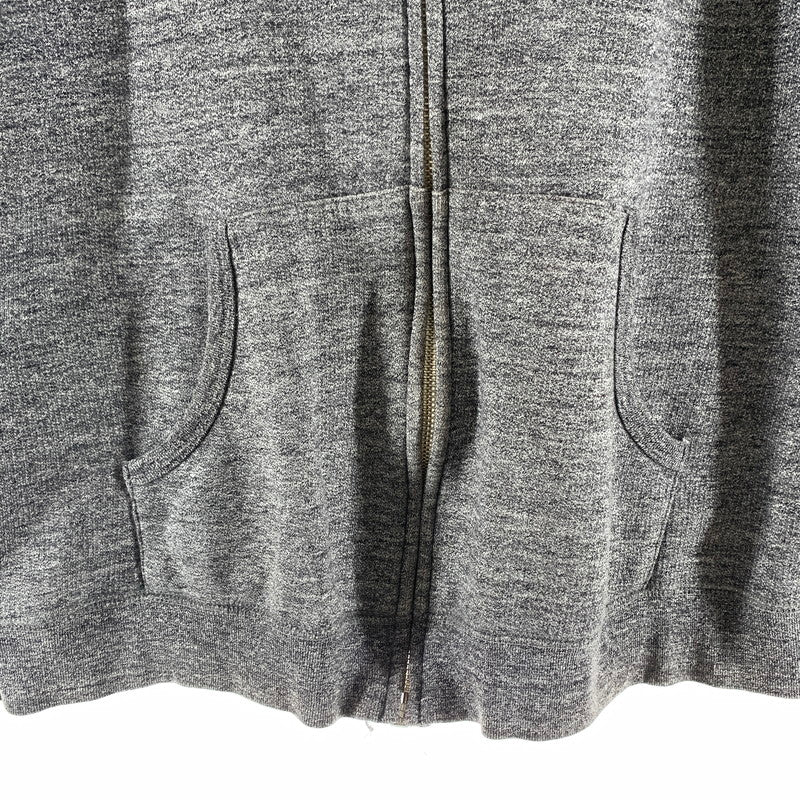 【中古品】【メンズ】 WACKO MARIA ワコマリア ジップパーカー フーディー 杢GRAY/SIZE:L/バックプリント(マリア) ※ほつれ・色落ち・使用感有 140-260916-io-08-fuzh カラー：杢グレー 万代Net店