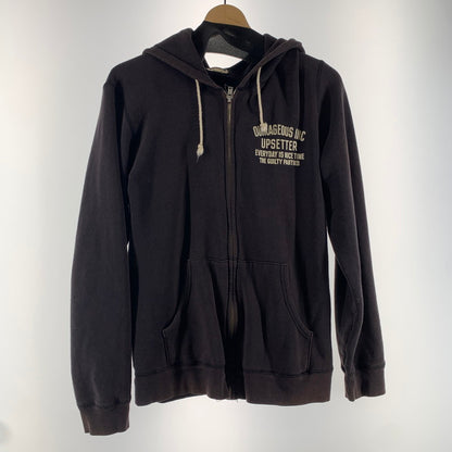 【中古品】【メンズ】 WACKO MARIA ワコマリア ジップパーカー フーディー BROWN/SIZE:L/バックプリント(マリア) ※変色・使用感有 140-260916-io-09-fuzh カラー：ブラウン 万代Net店
