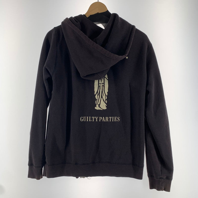 【中古品】【メンズ】 WACKO MARIA ワコマリア ジップパーカー フーディー BROWN/SIZE:L/バックプリント(マリア) ※変色・使用感有 140-260916-io-09-fuzh カラー：ブラウン 万代Net店