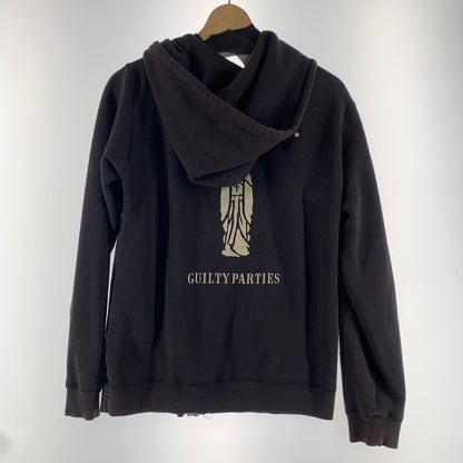 【中古品】【メンズ】 WACKO MARIA ワコマリア ジップパーカー フーディー BROWN/SIZE:L/バックプリント(マリア) ※変色・使用感有 140-260916-io-09-fuzh カラー：ブラウン 万代Net店