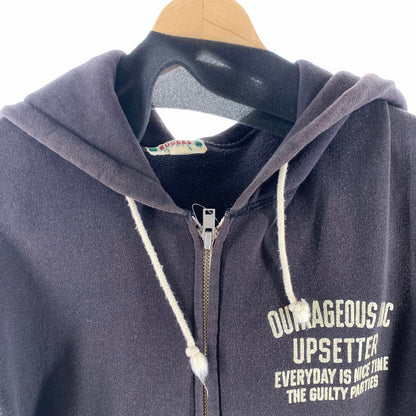 【中古品】【メンズ】 WACKO MARIA ワコマリア ジップパーカー フーディー BROWN/SIZE:L/バックプリント(マリア) ※変色・使用感有 140-260916-io-09-fuzh カラー：ブラウン 万代Net店