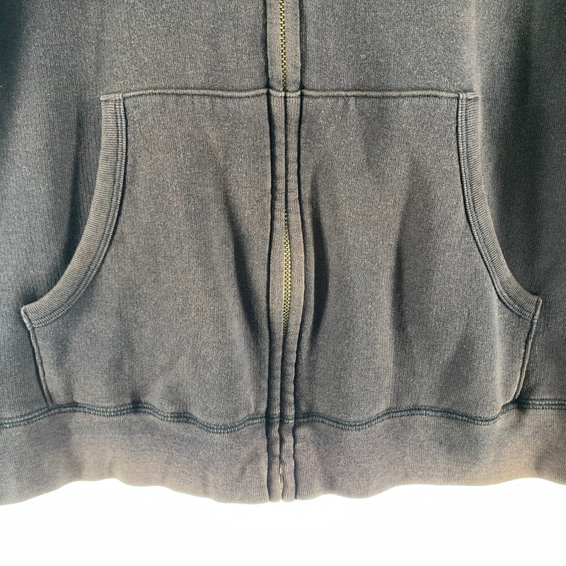 【中古品】【メンズ】 WACKO MARIA ワコマリア ジップパーカー フーディー BROWN/SIZE:L/バックプリント(マリア) ※変色・使用感有 140-260916-io-09-fuzh カラー：ブラウン 万代Net店