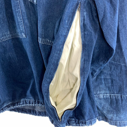 【中古品】【メンズ】 ALOUND アラウンド VENTILATION US ARMY M-35 DENIM PULLOVER デニム プルオーバー 長袖 トップス 古着 142-260906-mh-05-fuzh サイズ：L カラー：インディゴ 万代Net店