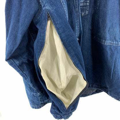 【中古品】【メンズ】 ALOUND アラウンド VENTILATION US ARMY M-35 DENIM PULLOVER デニム プルオーバー 長袖 トップス 古着 142-260906-mh-05-fuzh サイズ：L カラー：インディゴ 万代Net店