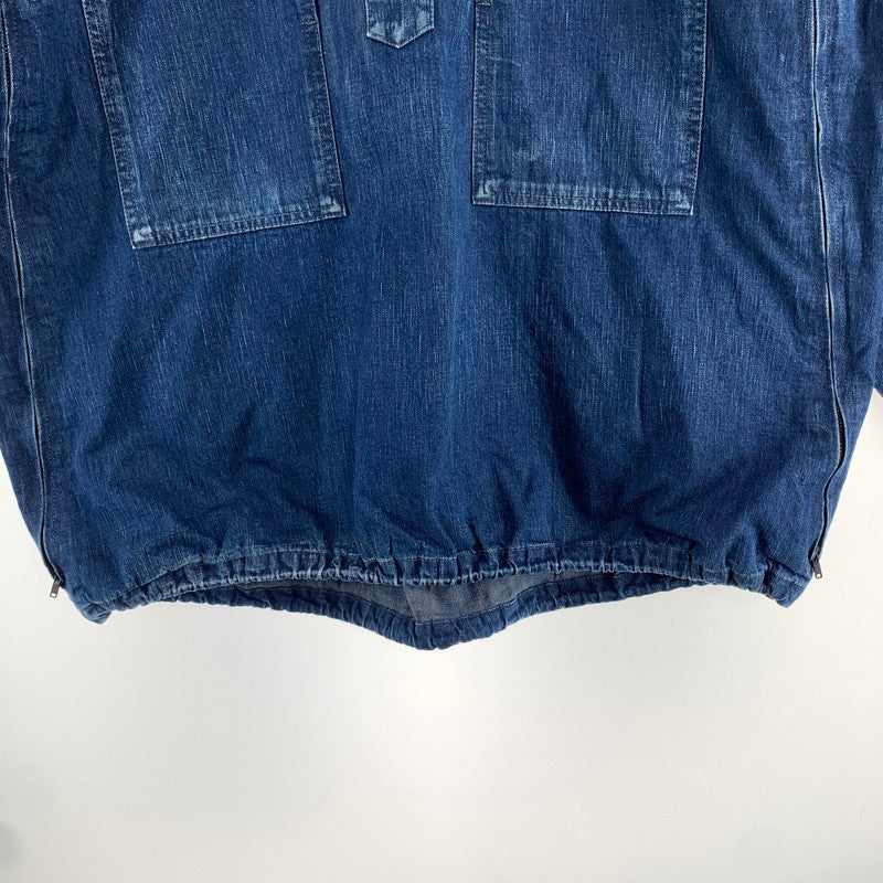 【中古品】【メンズ】 ALOUND アラウンド VENTILATION US ARMY M-35 DENIM PULLOVER デニム プルオーバー 長袖 トップス 古着 142-260906-mh-05-fuzh サイズ：L カラー：インディゴ 万代Net店