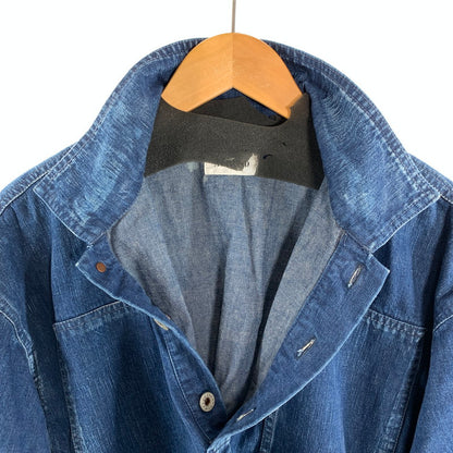 【中古品】【メンズ】 ALOUND アラウンド VENTILATION US ARMY M-35 DENIM PULLOVER デニム プルオーバー 長袖 トップス 古着 142-260906-mh-05-fuzh サイズ：L カラー：インディゴ 万代Net店