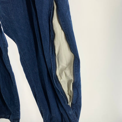 【中古品】【メンズ】 ALOUND アラウンド VENTILATION DENIM WORK PANTS デニム ワークパンツ ジーンズ ボトムス パンツ 古着 153-260906-mh-07-fuzh サイズ：不明 カラー：インディゴ 万代Net店