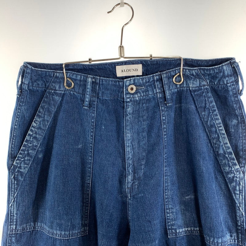 【中古品】【メンズ】 ALOUND アラウンド VENTILATION DENIM WORK PANTS デニム ワークパンツ ジーンズ ボトムス パンツ 古着 153-260906-mh-07-fuzh サイズ：不明 カラー：インディゴ 万代Net店