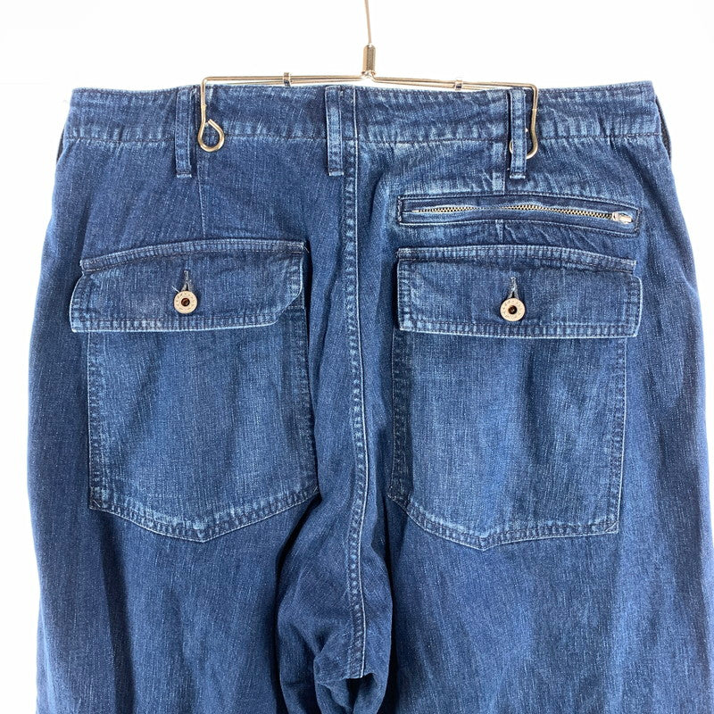 【中古品】【メンズ】 ALOUND アラウンド VENTILATION DENIM WORK PANTS デニム ワークパンツ ジーンズ ボトムス パンツ 古着 153-260906-mh-07-fuzh サイズ：不明 カラー：インディゴ 万代Net店