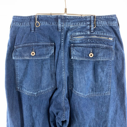 【中古品】【メンズ】 ALOUND アラウンド VENTILATION DENIM WORK PANTS デニム ワークパンツ ジーンズ ボトムス パンツ 古着 153-260906-mh-07-fuzh サイズ：不明 カラー：インディゴ 万代Net店