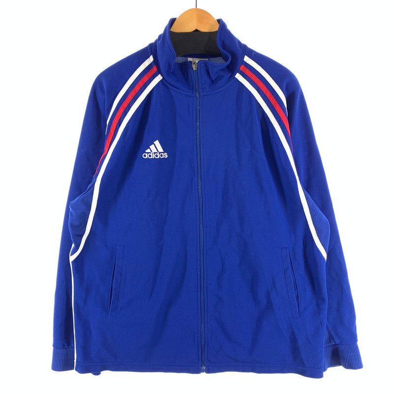 【中古品】【メンズ】 ADIDAS アディダス 90S TRACK JACKET トラックジャケット ジャージ ブルゾン 145-260923-gm-05-fuzh サイズ：O カラー：ブルー 万代Net店