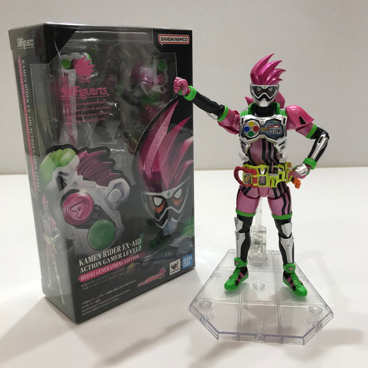 【中古品】 完備品 S.H.Figuarts 仮面ライダーエグゼイド アクションゲーマーレベル2 平成ジェネレーションズエディション フィギュア ※スタンドは付属しません 042-261005-io-22-fuzh 万代Net店