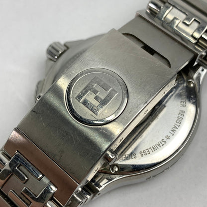 【中古品】【メンズ】 FENDI フェンディ ハイスピード 4700G ステンレススチール SS クォーツ 紺文字盤 腕時計 時計 183-260907-mh-02-fuz カラー：シルバー（文字盤ネイビー） 万代Net店