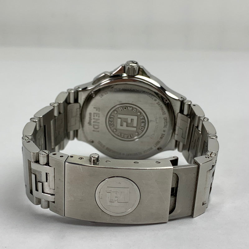 【中古品】【メンズ】 FENDI フェンディ ハイスピード 4700G ステンレススチール SS クォーツ 紺文字盤 腕時計 時計 183-260907-mh-02-fuz カラー：シルバー（文字盤ネイビー） 万代Net店