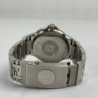【中古品】【メンズ】 FENDI フェンディ ハイスピード 4700G ステンレススチール SS クォーツ 紺文字盤 腕時計 時計 183-260907-mh-02-fuz カラー：シルバー（文字盤ネイビー） 万代Net店
