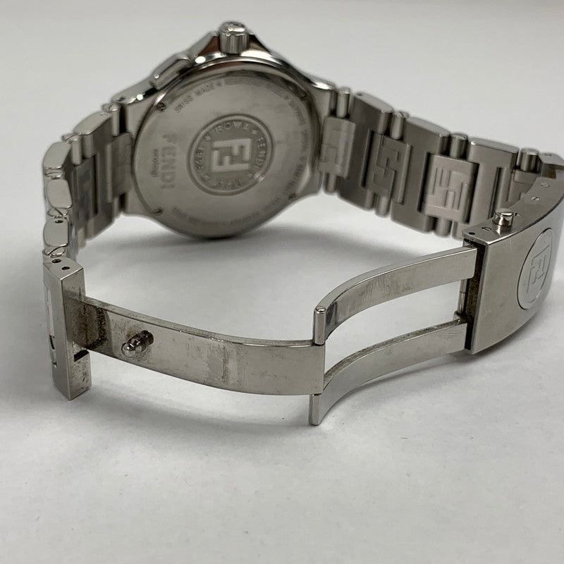 【中古品】【メンズ】 FENDI フェンディ ハイスピード 4700G ステンレススチール SS クォーツ 紺文字盤 腕時計 時計 183-260907-mh-02-fuz カラー：シルバー（文字盤ネイビー） 万代Net店