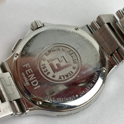 【中古品】【メンズ】 FENDI フェンディ ハイスピード 4700G ステンレススチール SS クォーツ 紺文字盤 腕時計 時計 183-260907-mh-02-fuz カラー：シルバー（文字盤ネイビー） 万代Net店