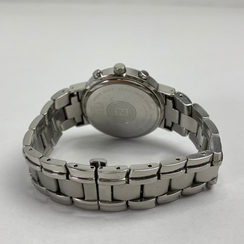 【中古品】【メンズ】 FENDI フェンディ オロロジ クロノグラフ 4500G ステンレススチール SS クォーツ 黒文字盤 腕時計 時計 182-260907-mh-01-fuz カラー：シルバー（文字盤ブラック） 万代Net店