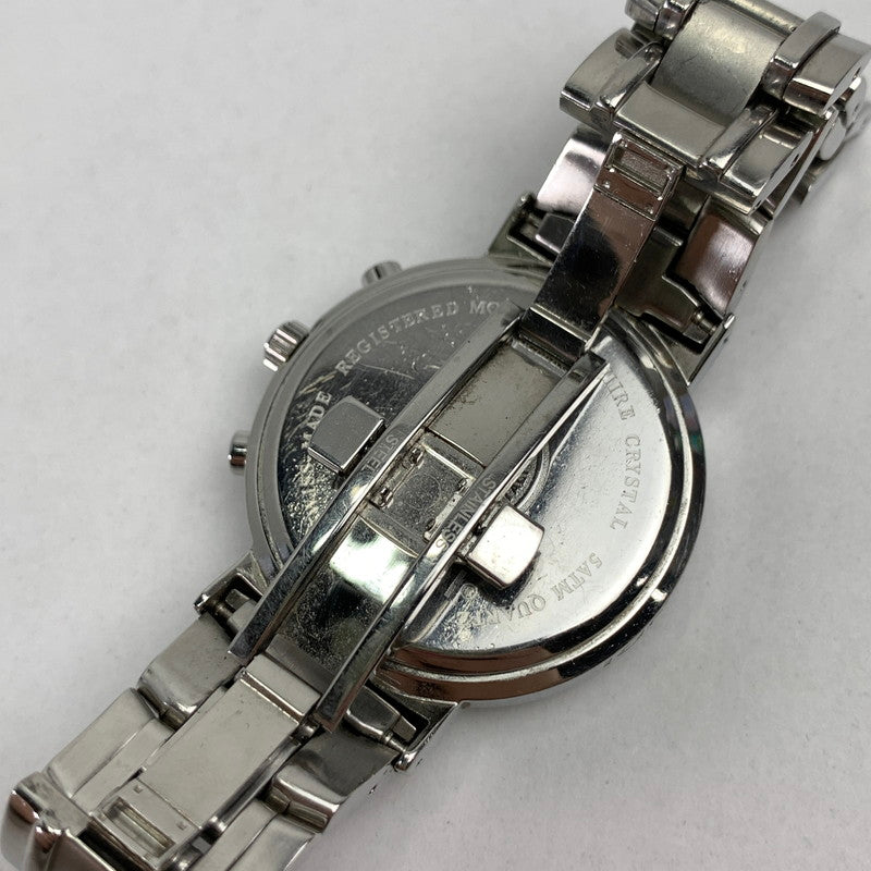 【中古品】【メンズ】 FENDI フェンディ オロロジ クロノグラフ 4500G ステンレススチール SS クォーツ 黒文字盤 腕時計 時計 182-260907-mh-01-fuz カラー：シルバー（文字盤ブラック） 万代Net店