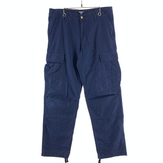 【中古品】【メンズ】 CARHARTT カーハート カーゴパンツ ワイドパンツ ボトムス 古着 156-261004-gm-06-fuzh サイズ：30×32 カラー：ネイビー 万代Net店