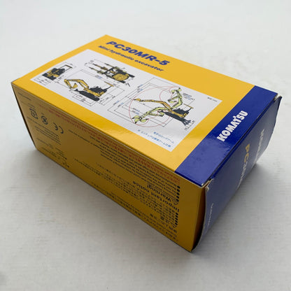 【中古品】 完備品 1/32 KOMATSU PC30MR-5 MINI HYDRAULIC EXCAVATOR(イエロー×ブラック) ミニ油圧ショベル 車 おもちゃ コマツ ※箱に傷みあり 061-260909-io-55-fuzh 万代Net店