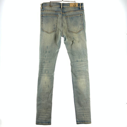 【中古品】【メンズ】 MNML RN139488 STRETCH DENIM ストレッチデニム パンツ ジーンズ ジーパン INDIGO ダメージ加工 バンダナ柄 SIZE:32 153-260909-io-06-fuzh カラー：インディゴ 万代Net店