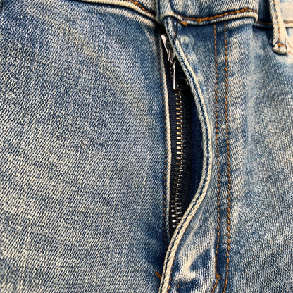 【中古品】【メンズ】 MNML RN139488 STRETCH DENIM ストレッチデニム パンツ ジーンズ ジーパン INDIGO ダメージ加工 バンダナ柄 SIZE:32 153-260909-io-06-fuzh カラー：インディゴ 万代Net店