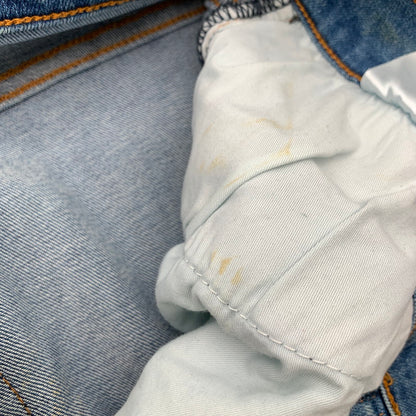 【中古品】【メンズ】 MNML RN139488 STRETCH DENIM ストレッチデニム パンツ ジーンズ ジーパン INDIGO ダメージ加工 バンダナ柄 SIZE:32 153-260909-io-06-fuzh カラー：インディゴ 万代Net店