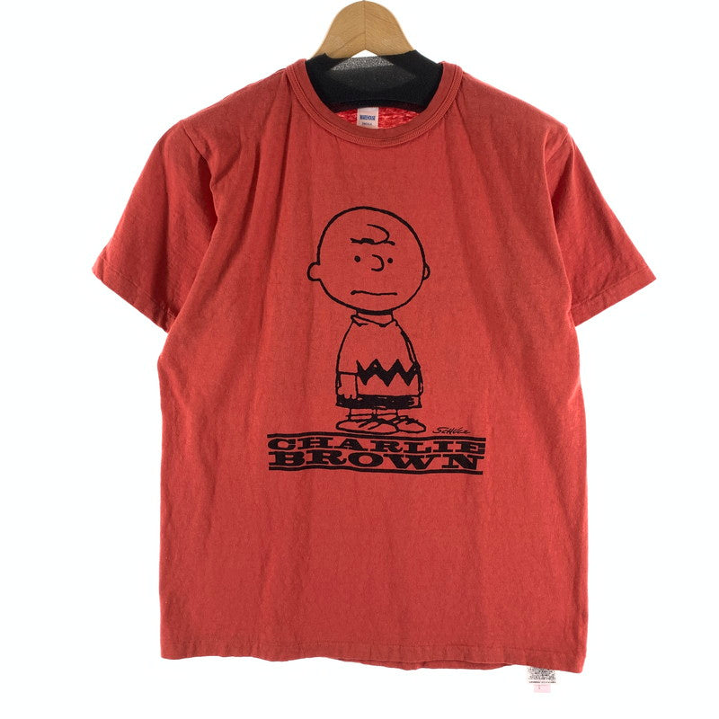 【中古美品】【メンズ】 WAREHOUSE ウエアハウス LOT YP126S-1 I NEED ALL THE FRIEND CHARLIE BROWN VINTAGE PEANUTS 半袖Tシャツ 145-260922-gm-07-fuzh サイズ：S カラー：レッド 万代Net店