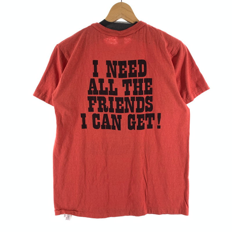 【中古美品】【メンズ】 WAREHOUSE ウエアハウス LOT YP126S-1 I NEED ALL THE FRIEND CHARLIE BROWN VINTAGE PEANUTS 半袖Tシャツ 145-260922-gm-07-fuzh サイズ：S カラー：レッド 万代Net店