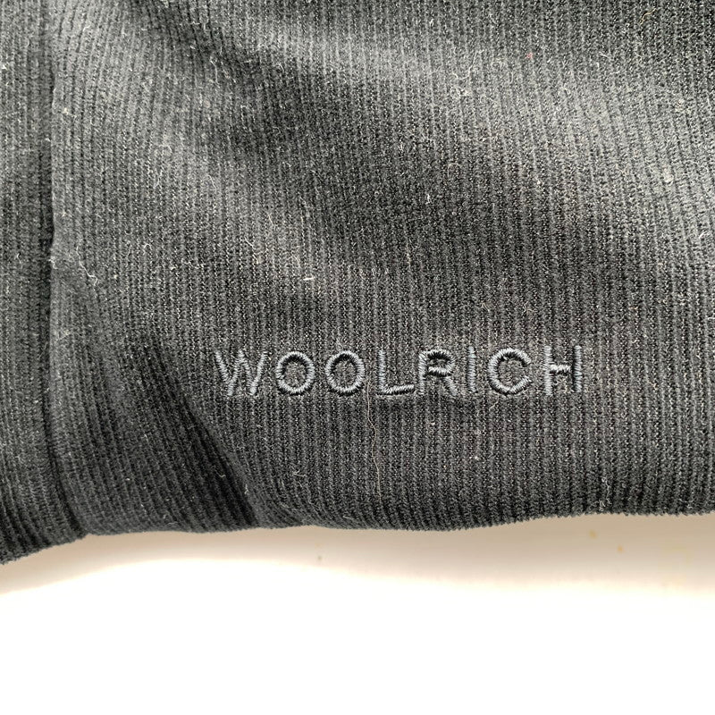 【中古品】【メンズ】 WOOLRICH ウールリッチ DOWN VEST ダウンベスト BLACK.コーデュロイ/SIZE:USA:S 146-260909-io-05-fuzh カラー：ブラック 万代Net店