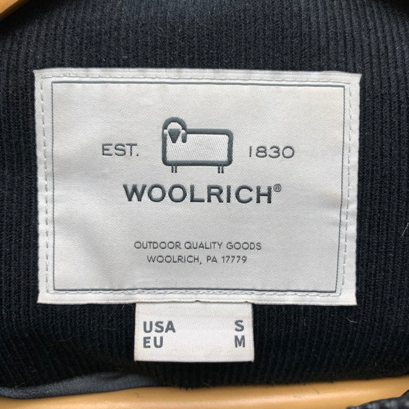 【中古品】【メンズ】 WOOLRICH ウールリッチ DOWN VEST ダウンベスト BLACK.コーデュロイ/SIZE:USA:S 146-260909-io-05-fuzh カラー：ブラック 万代Net店