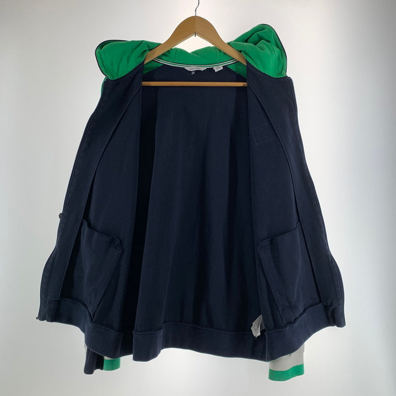 【中古品】【メンズ】 CALVIN KLEIN カルバンクライン ZIP PARKA ジップ パーカー トップス 長袖 古着 141-261009-mh-06-fuzh サイズ：XL カラー：ネイビー・ホワイト・グリーン 万代Net店