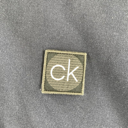 【中古品】【メンズ】 CALVIN KLEIN カルバンクライン ZIP PARKA ジップ パーカー トップス 長袖 古着 141-261009-mh-06-fuzh サイズ：XL カラー：ネイビー・ホワイト・グリーン 万代Net店