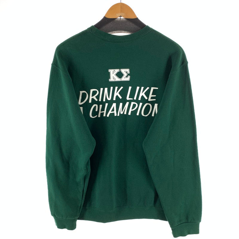 【中古品】【メンズ】 RUSSELL ATHLETIC CREW NECK TRAINER ラッセルアスレチック クルーネックスウェット 古着 145-261018-gm-12-fuzh サイズ：M カラー：グリーン 万代Net店