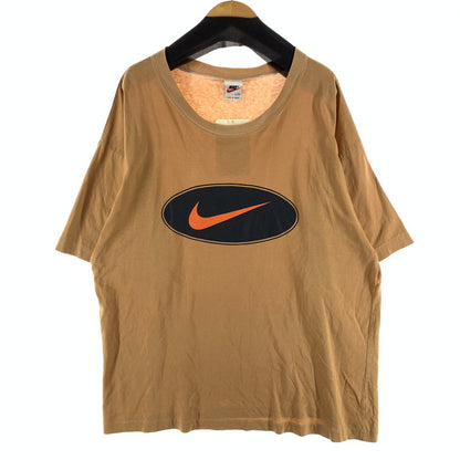 【中古品】【メンズ】 NIKE ナイキ SS TEE 半袖Tシャツ 90s カットソー 古着 145-260923-gm-06-fuzh サイズ：L カラー：オレンジ イエロー 万代Net店
