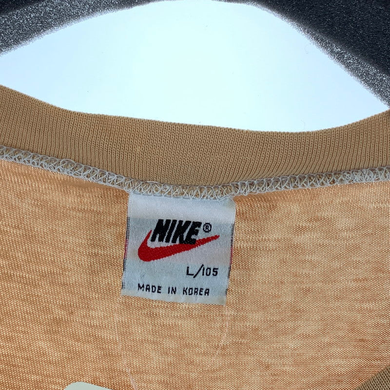 【中古品】【メンズ】 NIKE ナイキ SS TEE 半袖Tシャツ 90s カットソー 古着 145-260923-gm-06-fuzh サイズ：L カラー：オレンジ イエロー 万代Net店