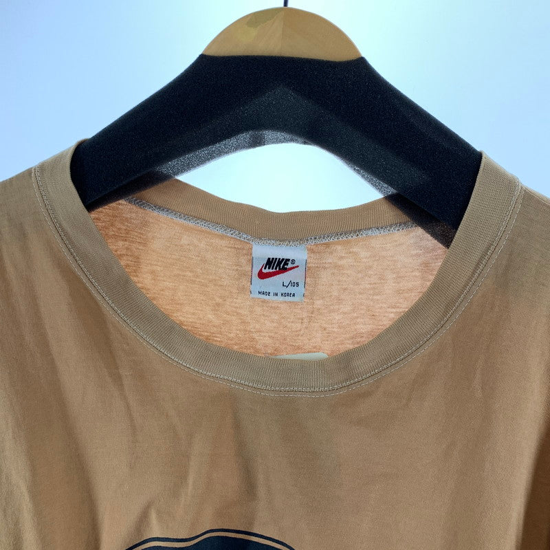 【中古品】【メンズ】 NIKE ナイキ SS TEE 半袖Tシャツ 90s カットソー 古着 145-260923-gm-06-fuzh サイズ：L カラー：オレンジ イエロー 万代Net店