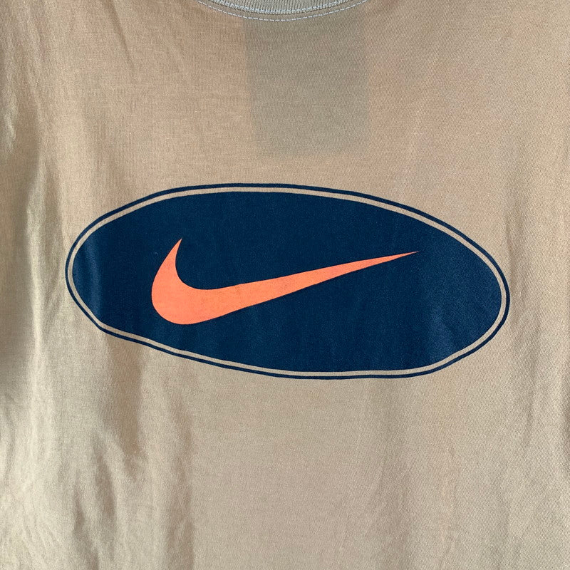 【中古品】【メンズ】 NIKE ナイキ SS TEE 半袖Tシャツ 90s カットソー 古着 145-260923-gm-06-fuzh サイズ：L カラー：オレンジ イエロー 万代Net店