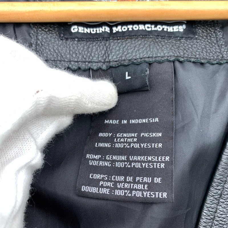 【中古品】【メンズ】 HARLEY-DAVIDSON ハーレーダビットソン 98007-11VM TRADITION LEATHER VEST レザーベスト BLACK/SIZE:L 145-260909-io-04-fuzh カラー：ブラック 万代Net店