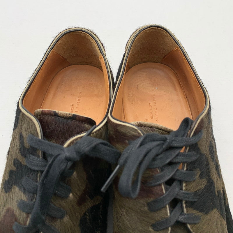 【中古品】【メンズ】 HIROSHI TSUBOUCHI ヒロシツボウチ HT0-DA03 牛毛付カモフラグッドイヤー カモ柄/ハラコ/SIZE:8.5 シューズ 箱付き 靴 ※使用感あり・箱傷み・カビ臭あり 164-260908-io-01-fuzh 万代Net店