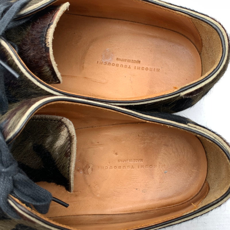 【中古品】【メンズ】 HIROSHI TSUBOUCHI ヒロシツボウチ HT0-DA03 牛毛付カモフラグッドイヤー カモ柄/ハラコ/SIZE:8.5 シューズ 箱付き 靴 ※使用感あり・箱傷み・カビ臭あり 164-260908-io-01-fuzh 万代Net店