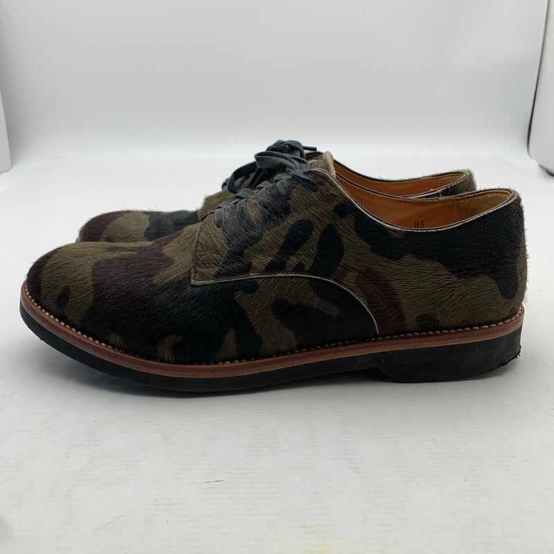 【中古品】【メンズ】 HIROSHI TSUBOUCHI ヒロシツボウチ HT0-DA03 牛毛付カモフラグッドイヤー カモ柄/ハラコ/SIZE:8.5 シューズ 箱付き 靴 ※使用感あり・箱傷み・カビ臭あり 164-260908-io-01-fuzh 万代Net店
