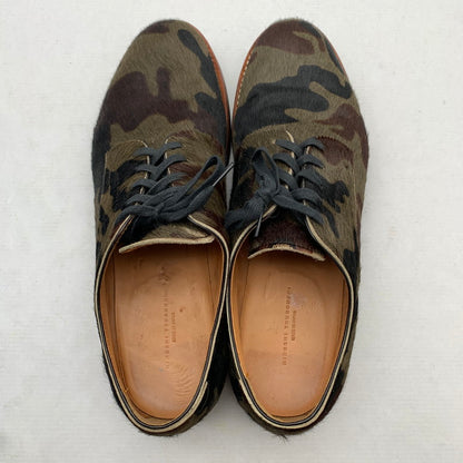 【中古品】【メンズ】 HIROSHI TSUBOUCHI ヒロシツボウチ HT0-DA03 牛毛付カモフラグッドイヤー カモ柄/ハラコ/SIZE:8.5 シューズ 箱付き 靴 ※使用感あり・箱傷み・カビ臭あり 164-260908-io-01-fuzh 万代Net店