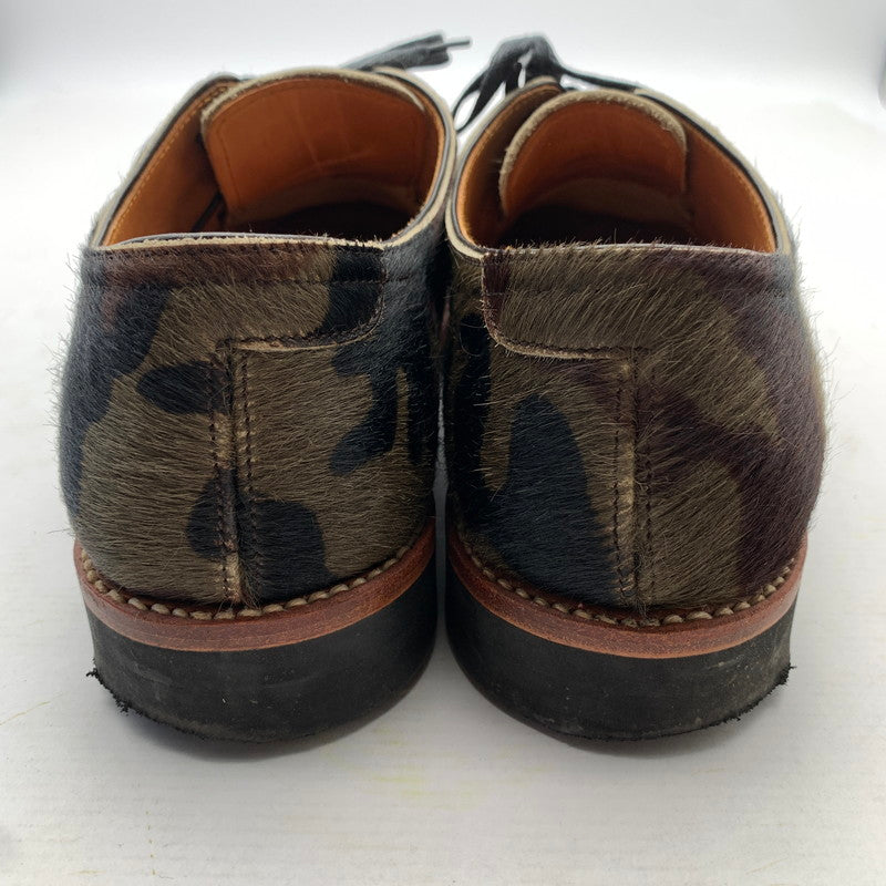 【中古品】【メンズ】 HIROSHI TSUBOUCHI ヒロシツボウチ HT0-DA03 牛毛付カモフラグッドイヤー カモ柄/ハラコ/SIZE:8.5 シューズ 箱付き 靴 ※使用感あり・箱傷み・カビ臭あり 164-260908-io-01-fuzh 万代Net店