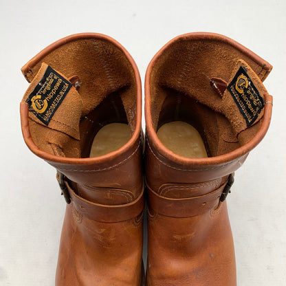 【中古品】【メンズ】 CHIPPEWA チペワ 91065 ENGINEER BOOTS ブーツ BROWN/SIZE:9.5表記/USA製/箱付属 靴 ※使用感あり・箱傷み・カビ臭あり 164-260908-io-11-fuzh カラー：ブラウン 万代Net店